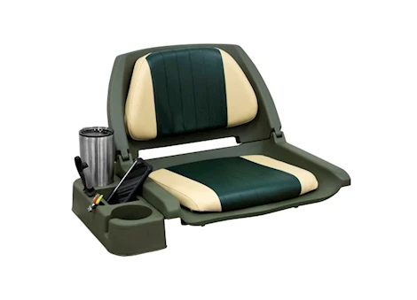 Wise Company WISE 8WD139LS PADDED PLASTIC FOLD DOWN SEAT - GREEN / SAND